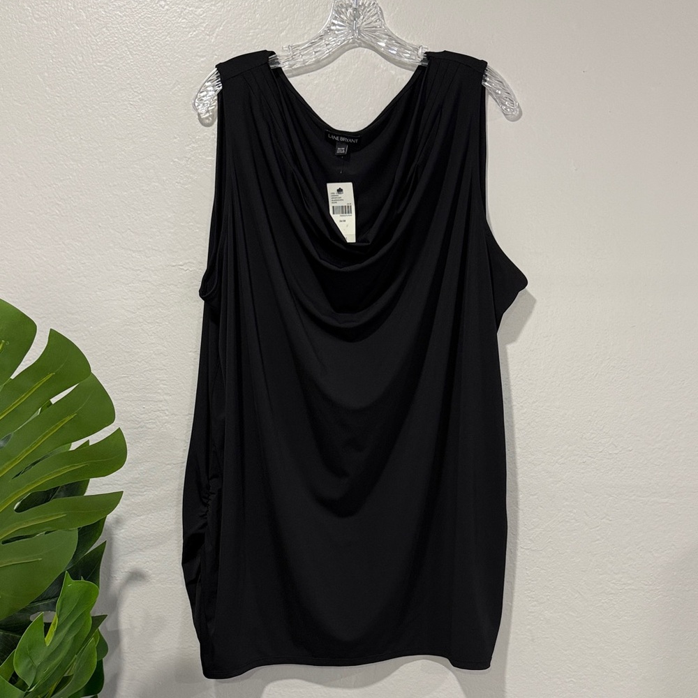 NWT Lane Bryant Black Sleeveless Tunic plus size 26/28